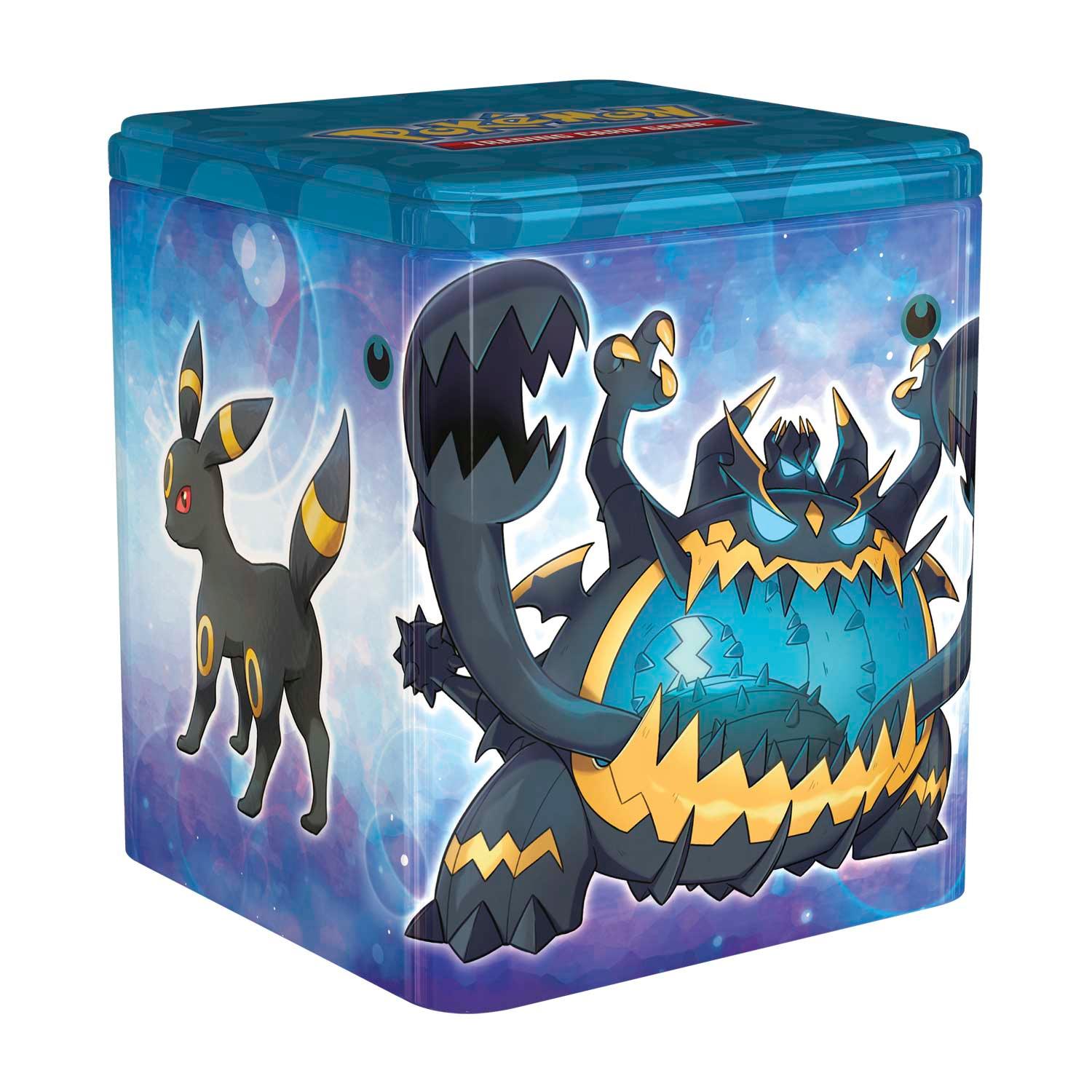 Pokemon Stacking Tin - Darkness - Umbreon, Guzzlord, Zorua & Obstagoon on Cover - Hobby Champion Inc