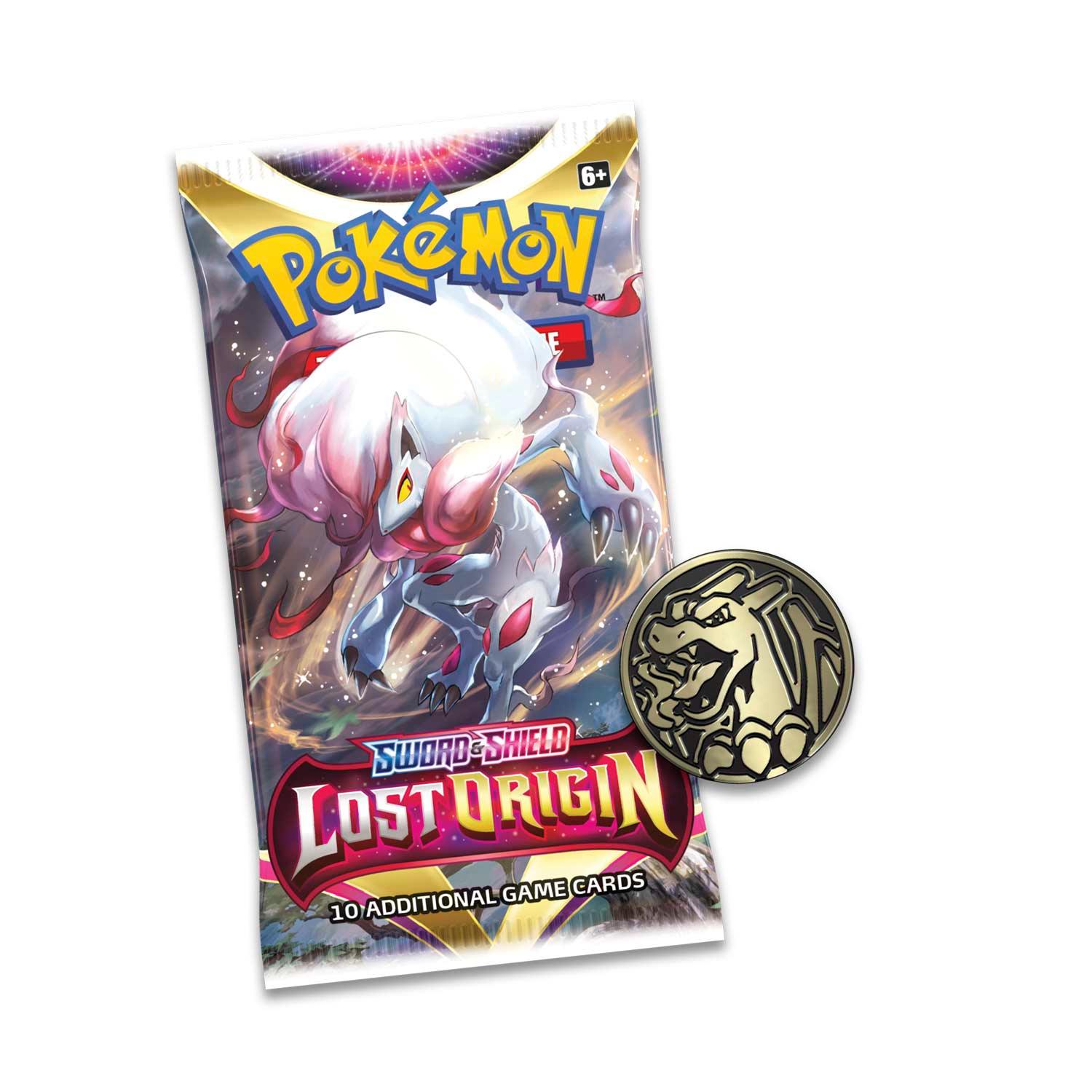 Pokemon Triple Booster Pack - Sword & Shield - Lost Origin - 3 Boosters Packs & Regigigas Promo Card & 1 Coin - Hobby Champion Inc