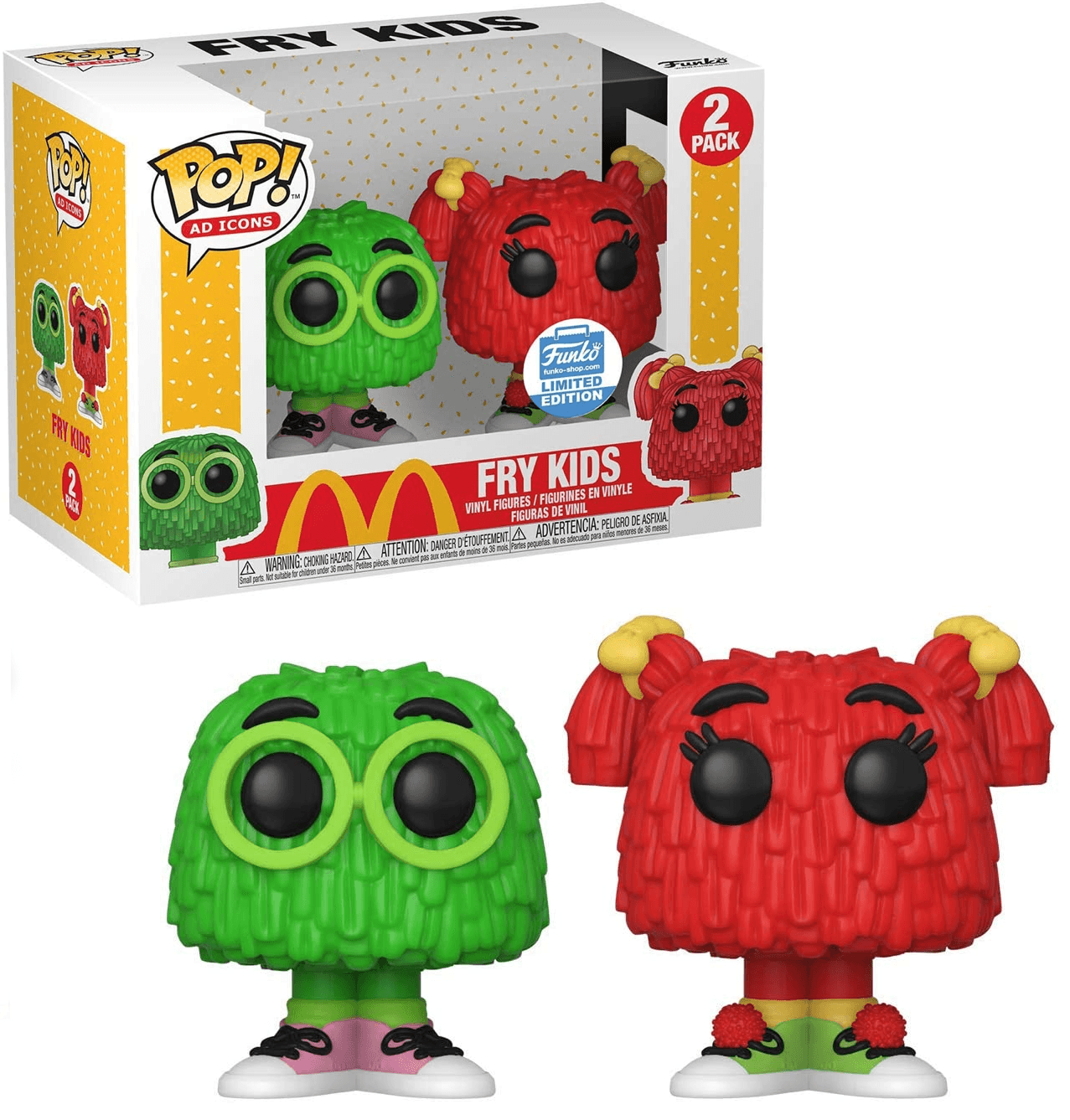 Pop! Ad Icons - McDonalds - Fry Kids 2 Pack (Green & Red) - Funko Shop EXCLUSIVE - Hobby Champion Inc