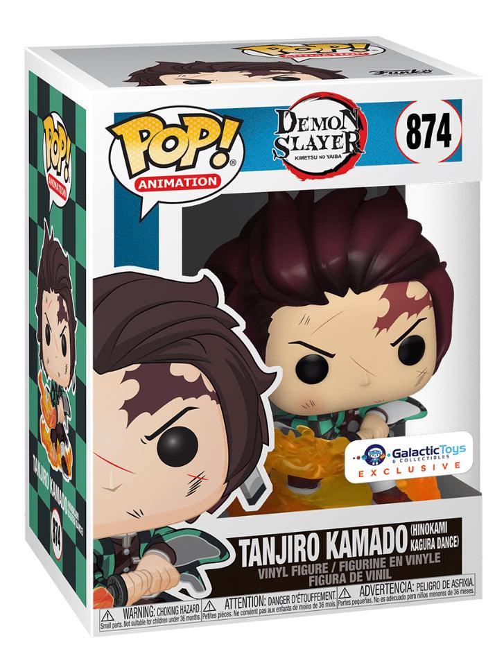 Pop! Animation - Demon Slayer - Tanjiro Kamado (Hinokami Kagura Dance) - #874 - Galactic Toys And Collectibles EXCLUSIVE - Hobby Champion Inc