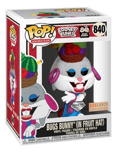 Pop! Animation - Looney Tunes - Bugs Bunny (In Fruit Hat) - #840 - Diamond Collection & Box Lunch EXCLUSIVE - Hobby Champion Inc