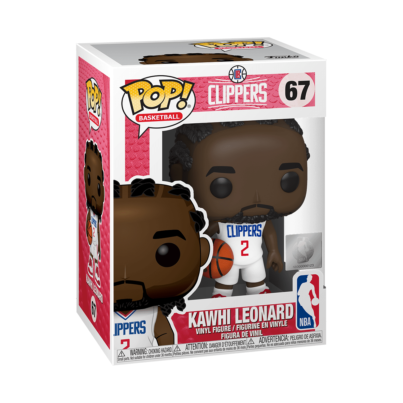 Pop! Basketball - NBA Los Angeles Clippers - Kawhi Leonard - #67 - Hobby Champion Inc