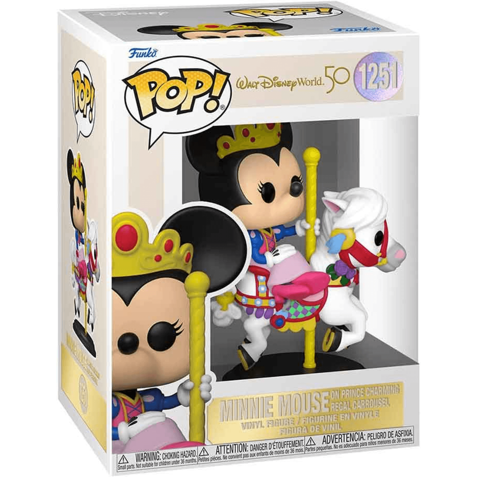 Pop! Disney - Minnie Mouse On Prince Charming Regal Carrousel - #1251 - Hobby Champion Inc