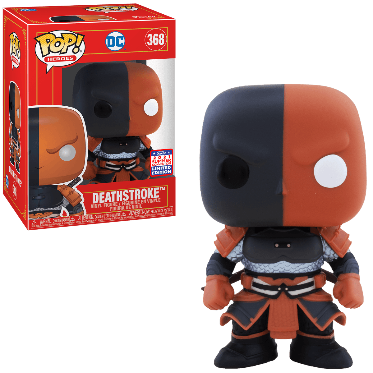 Pop! Heroes - DC - Deathstroke - #368 - 2021 Summer Convention LIMITED Edition - Hobby Champion Inc