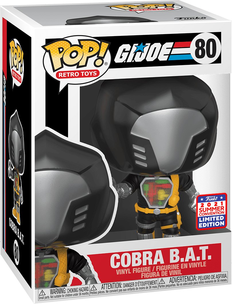 Pop! Retro Toys - G.I. Joe - Cobra B.A.T. - #80 - 2021 Summer Convention LIMITED Edition - Hobby Champion Inc