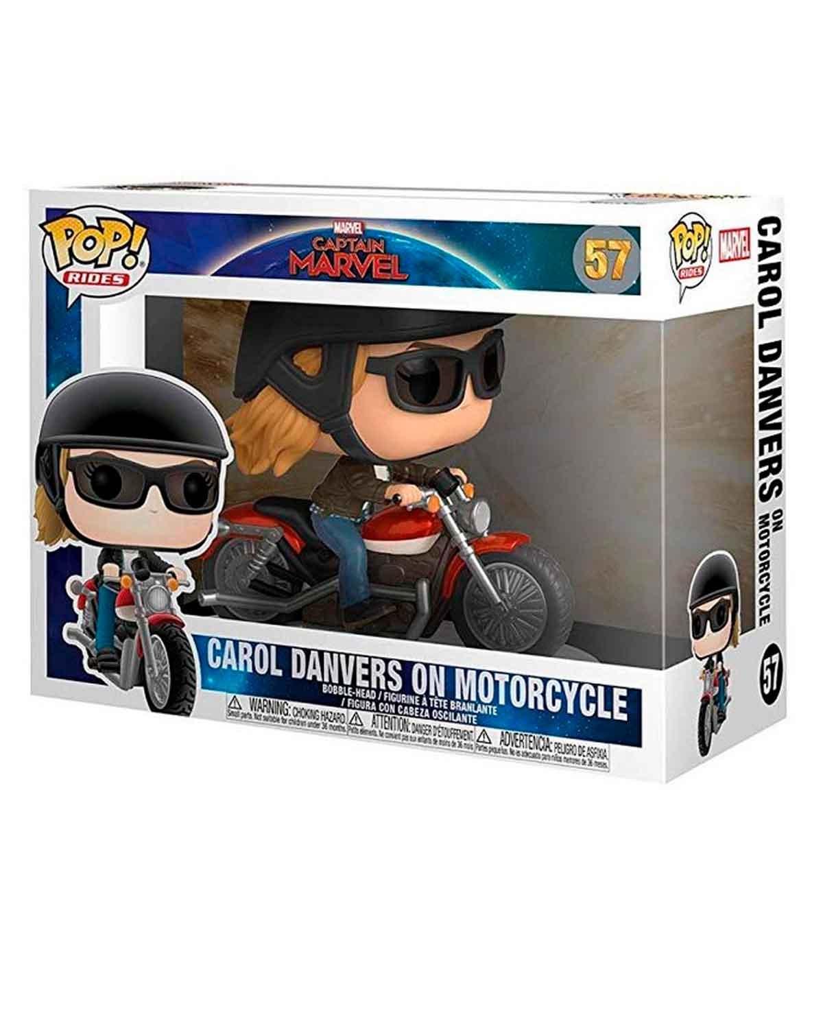 Pop! Rides - Marvel - Carol Danvers On Motorcycle - #57 - Hobby Champion Inc