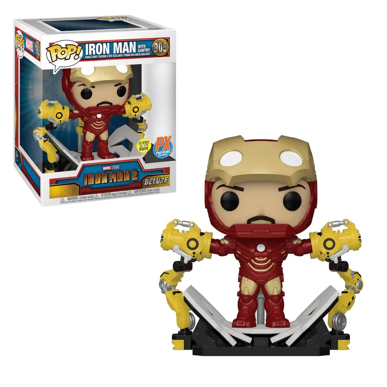 Pop! Super - Marvel - Iron Man 2 - Iron Man With Gantry - #905 - PX Previews EXCLUSIVE - Hobby Champion Inc