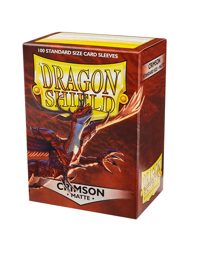 Sleeves (100ct) - Matte Crimson - Standard Size - Dragon Shield - Hobby Champion Inc