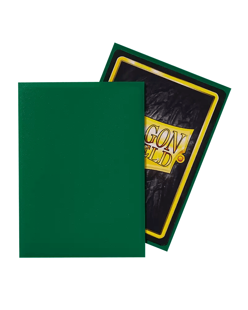 Sleeves (100ct) - Matte Green - Standard Size - Dragon Shield - Hobby Champion Inc