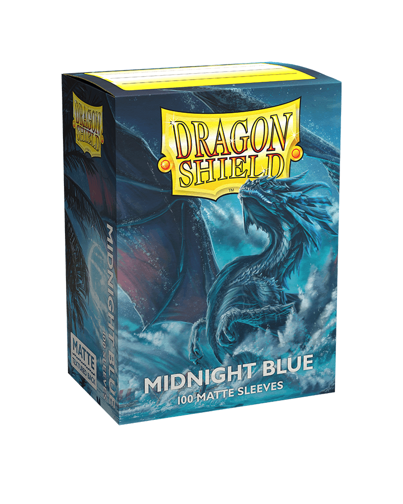 Sleeves (100ct) - Matte Midnight Blue - Standard Size - Dragon Shield - Hobby Champion Inc