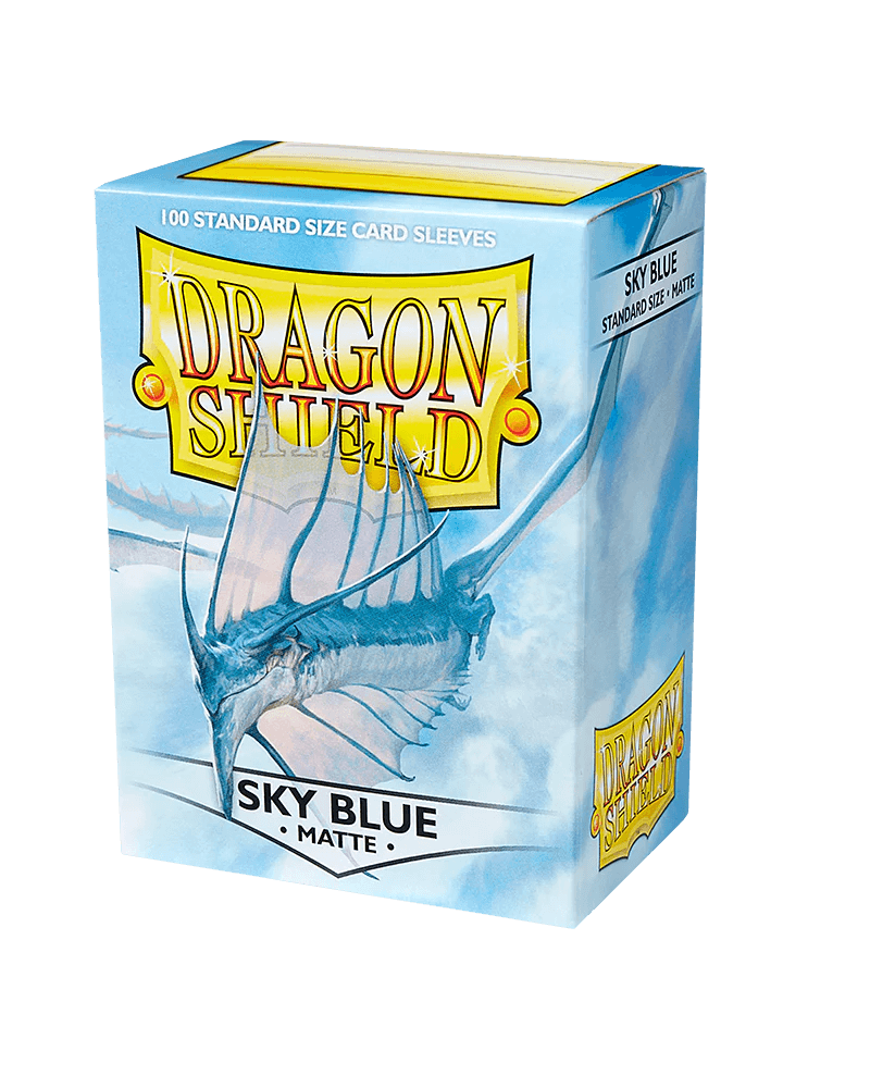 Sleeves (100ct) - Matte Sky Blue - Standard Size - Dragon Shield - Hobby Champion Inc