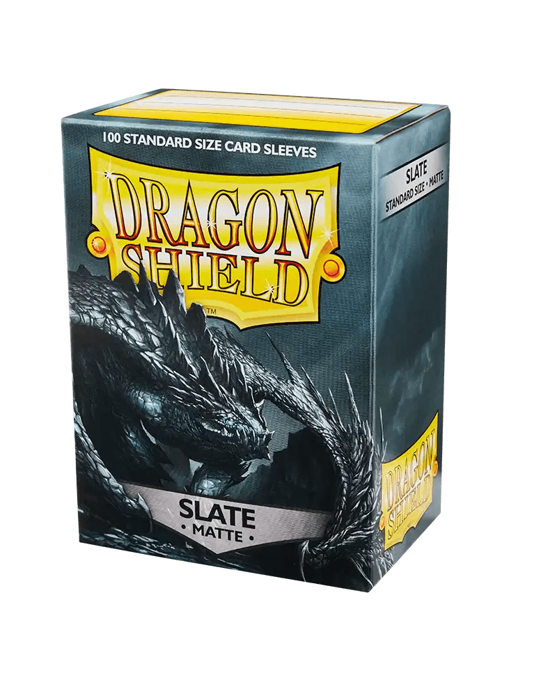 Sleeves (100ct) - Matte Slate - Standard Size - Dragon Shield - Hobby Champion Inc