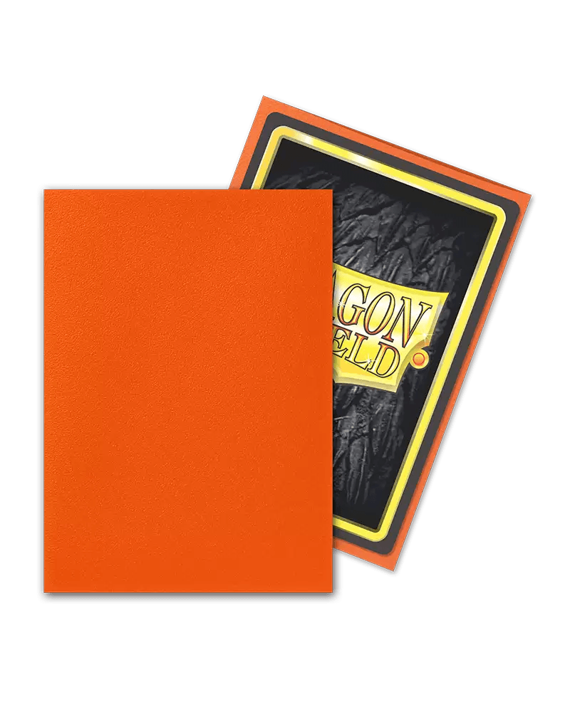 Sleeves (100ct) - Matte Tangerine - Standard Size - Dragon Shield - Hobby Champion Inc