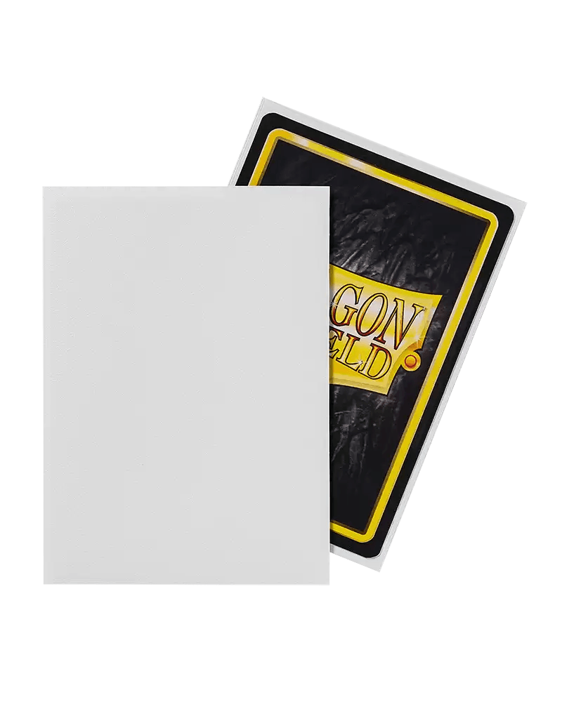 Sleeves (100ct) - Matte White - Standard Size - Dragon Shield - Hobby Champion Inc