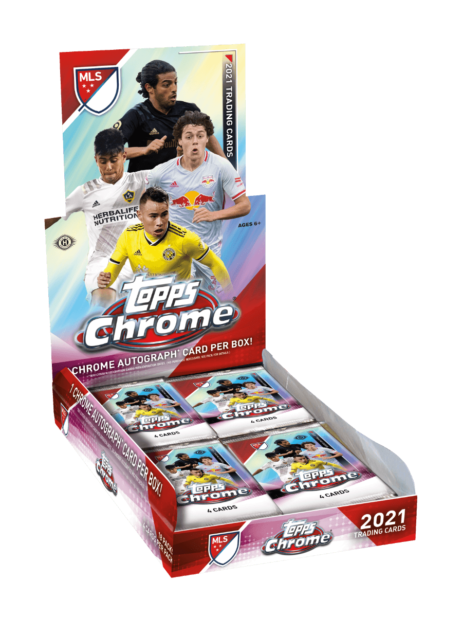 Soccer - 2021 - MLS (Major League Soccer) - Topps Chrome - Hobby Box (18 Packs) - Hobby Champion Inc