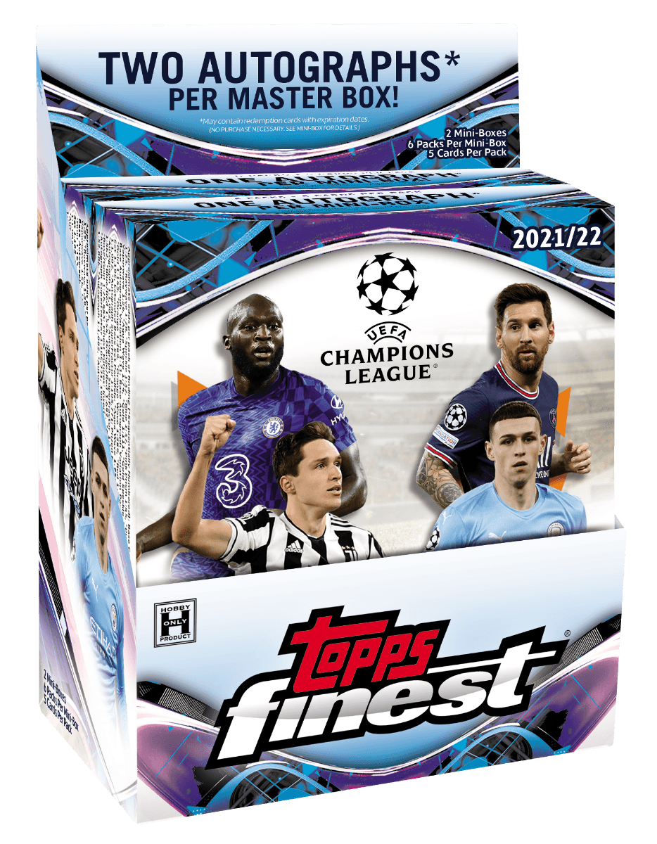 Soccer - 2021/22 - UEFA Champions League - Topps Finest - Hobby Box (12 Packs) - Hobby Champion Inc