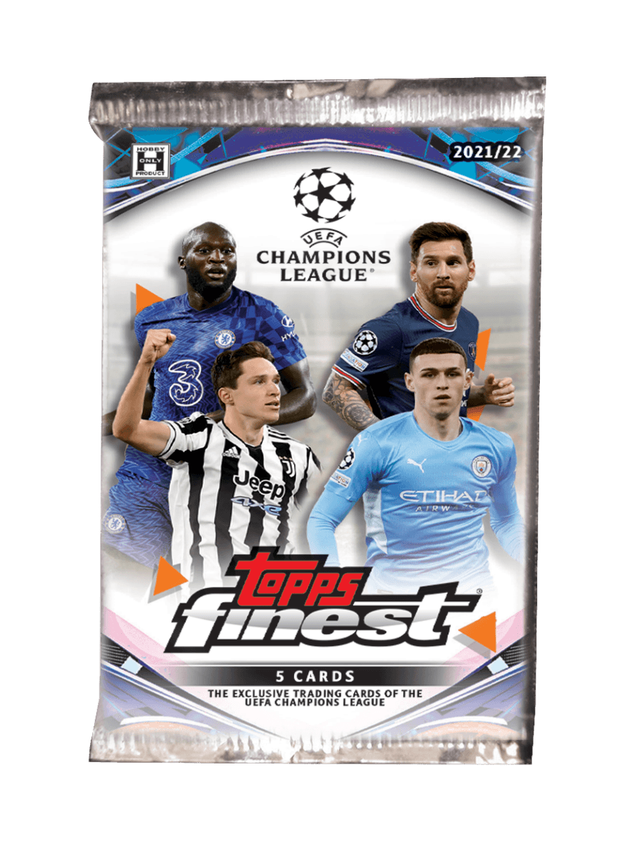 Soccer - 2021/22 - UEFA Champions League - Topps Finest - Hobby Box (12 Packs) - Hobby Champion Inc