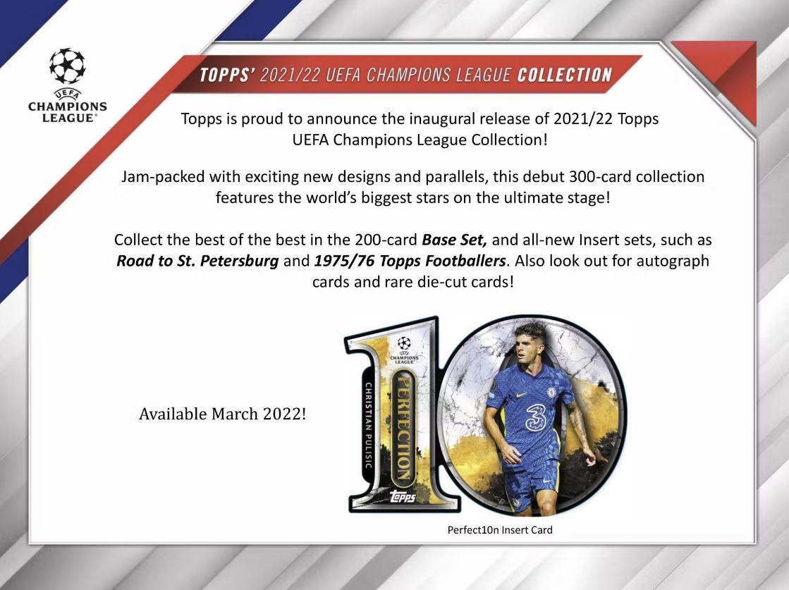 Soccer - 2021/22 - UEFA Champions League - Topps - Hobby Pack (8 cards) - Hobby Champion Inc