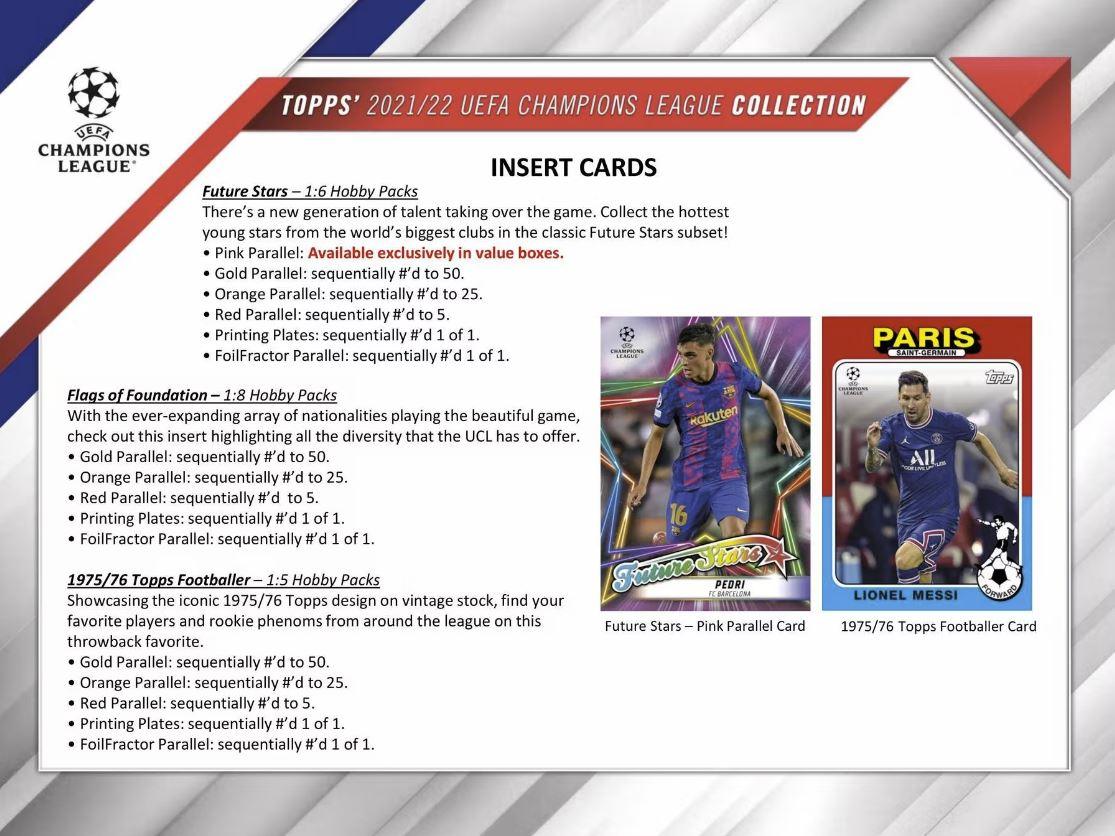 Soccer - 2021/22 - UEFA Champions League - Topps - Hobby Pack (8 cards) - Hobby Champion Inc