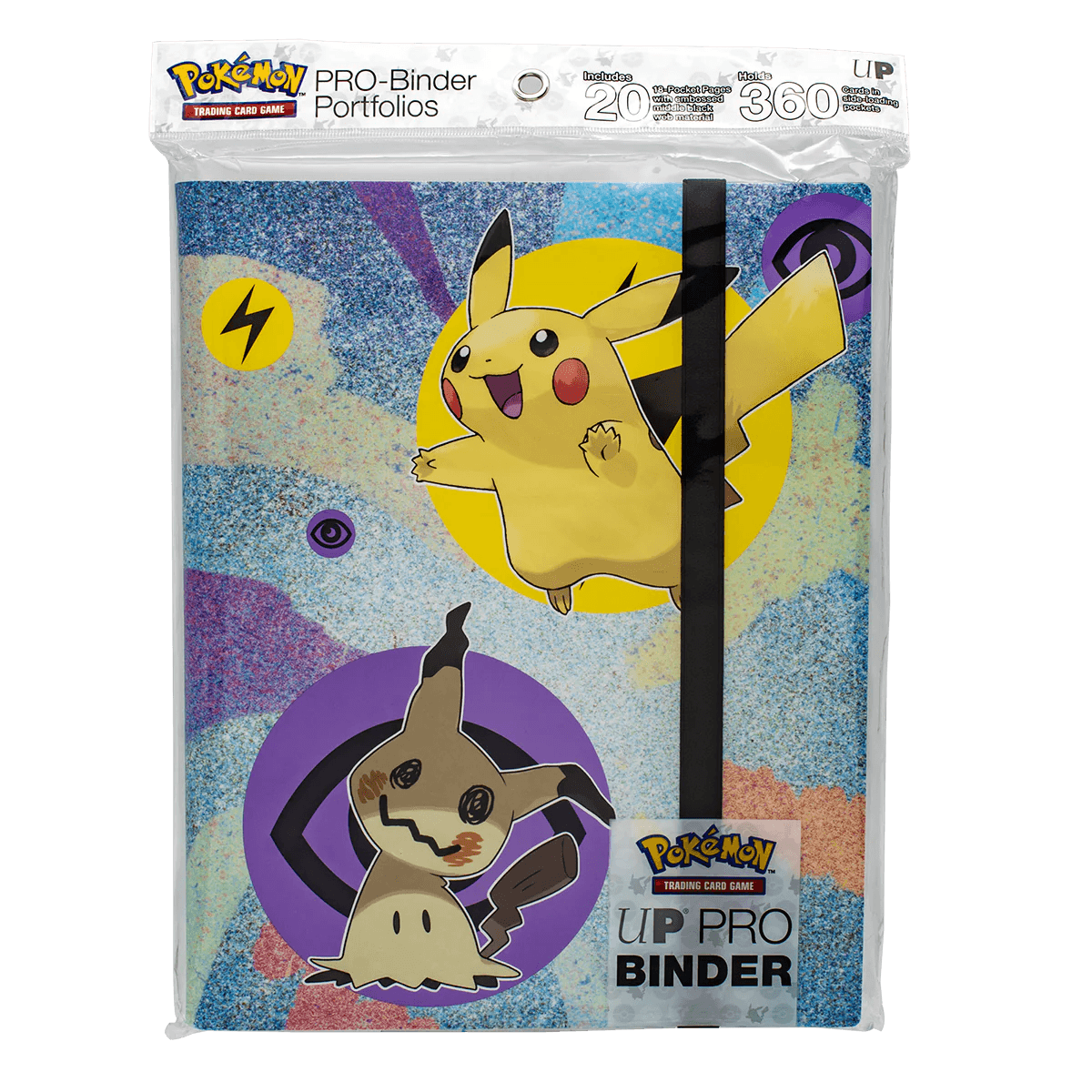 Ultra PRO - Album/Binder/Portfolio 9-Pocket Binder PRO (Holds 360 cards) - Pokemon - Pikachu & Mimikyu - Hobby Champion Inc