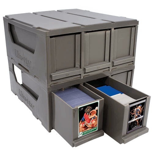 Ultra PRO - Storage Cards Plastic Gray Drawer Organizer (1000+ Cards) - Hobby Champion Inc